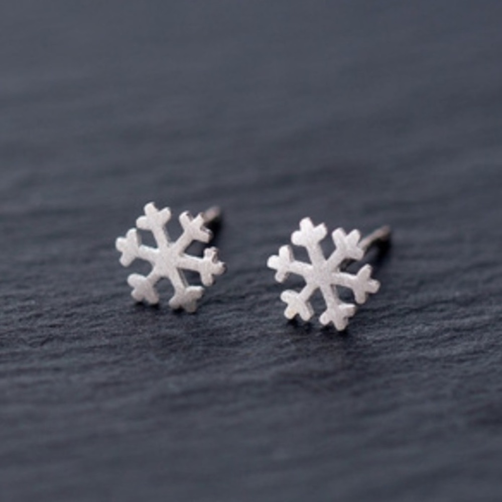 🆕 Snowflake Stud Earrings, Brand New!
